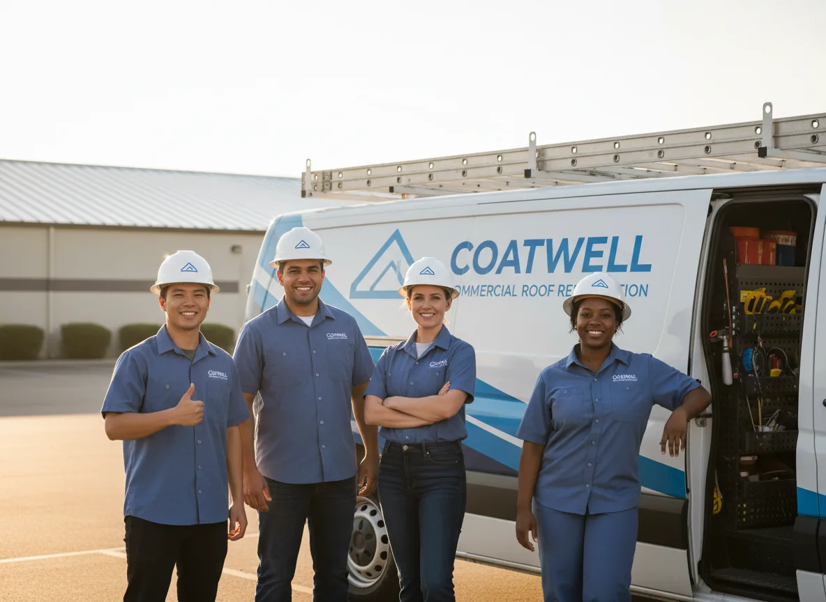 Commercial roof coating company in Bogue, KS